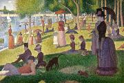 Georges Seurat Sunday Afternoon of the Island of La Grande Jatte (mk09) china oil painting reproduction